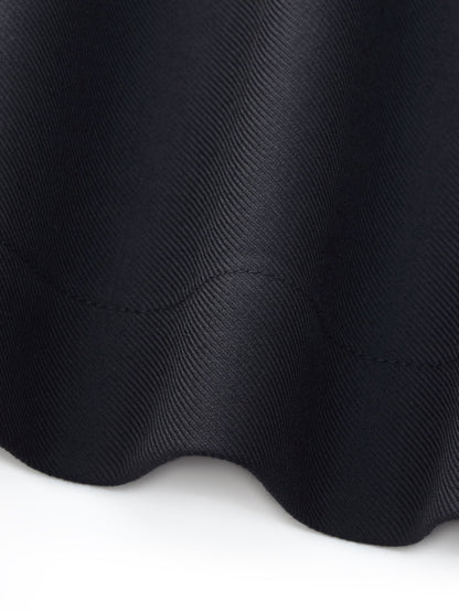 100% Worsted Wool Side Slit Women Culotte Skirt