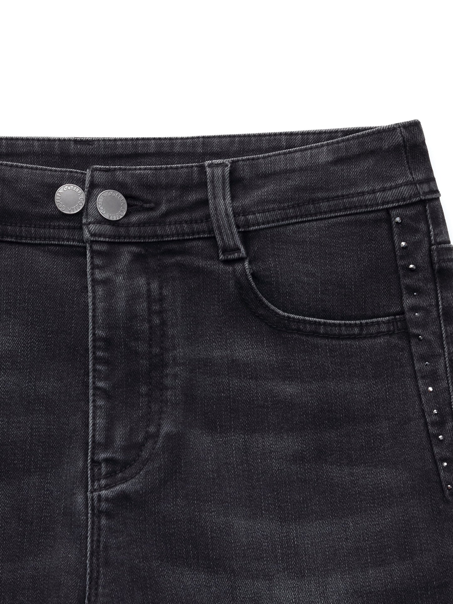 Four-Way Stretch Women Micro-Flared Jeans