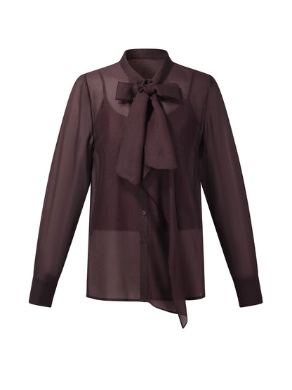 [Preview] Tie Front Women Shirt With Camisole