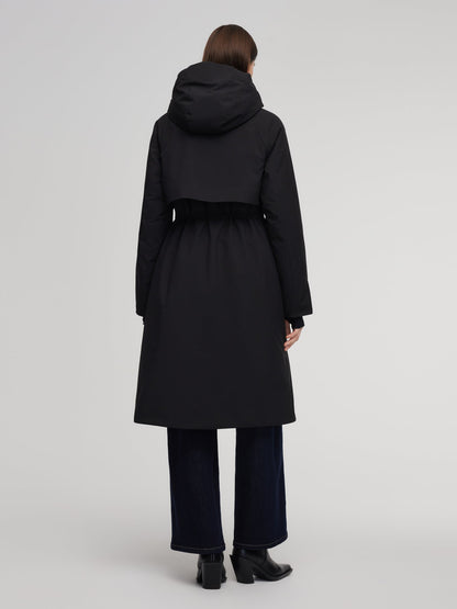 Hooded Unisex Goose Down Trench Coat