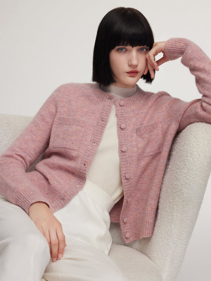Alpaca Wool Blend Women Cardigan