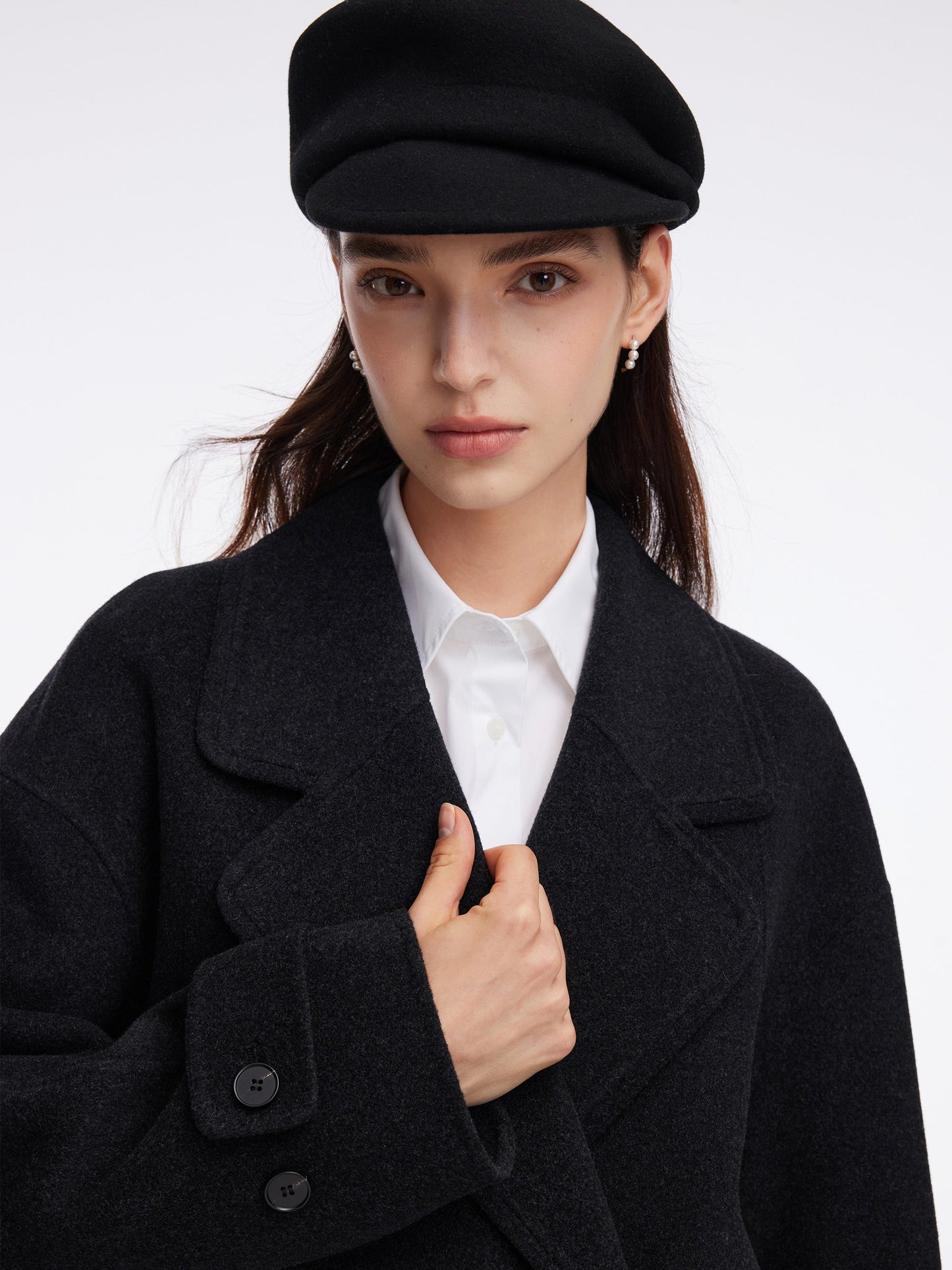 Wool Yak Blend Double-Faced Unisex Coat