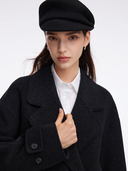 Wool Yak Blend Double-Faced Unisex Coat