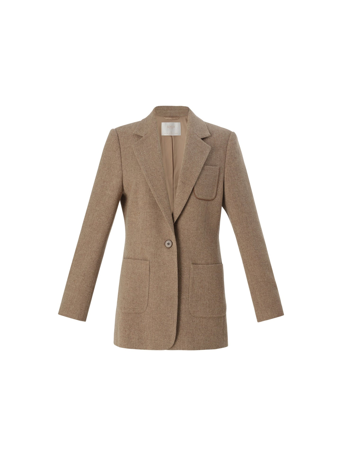 Washable Wool Cashmere Blend Women Blazer
