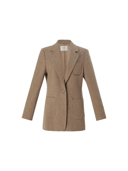 Washable Wool Cashmere Blend Women Blazer