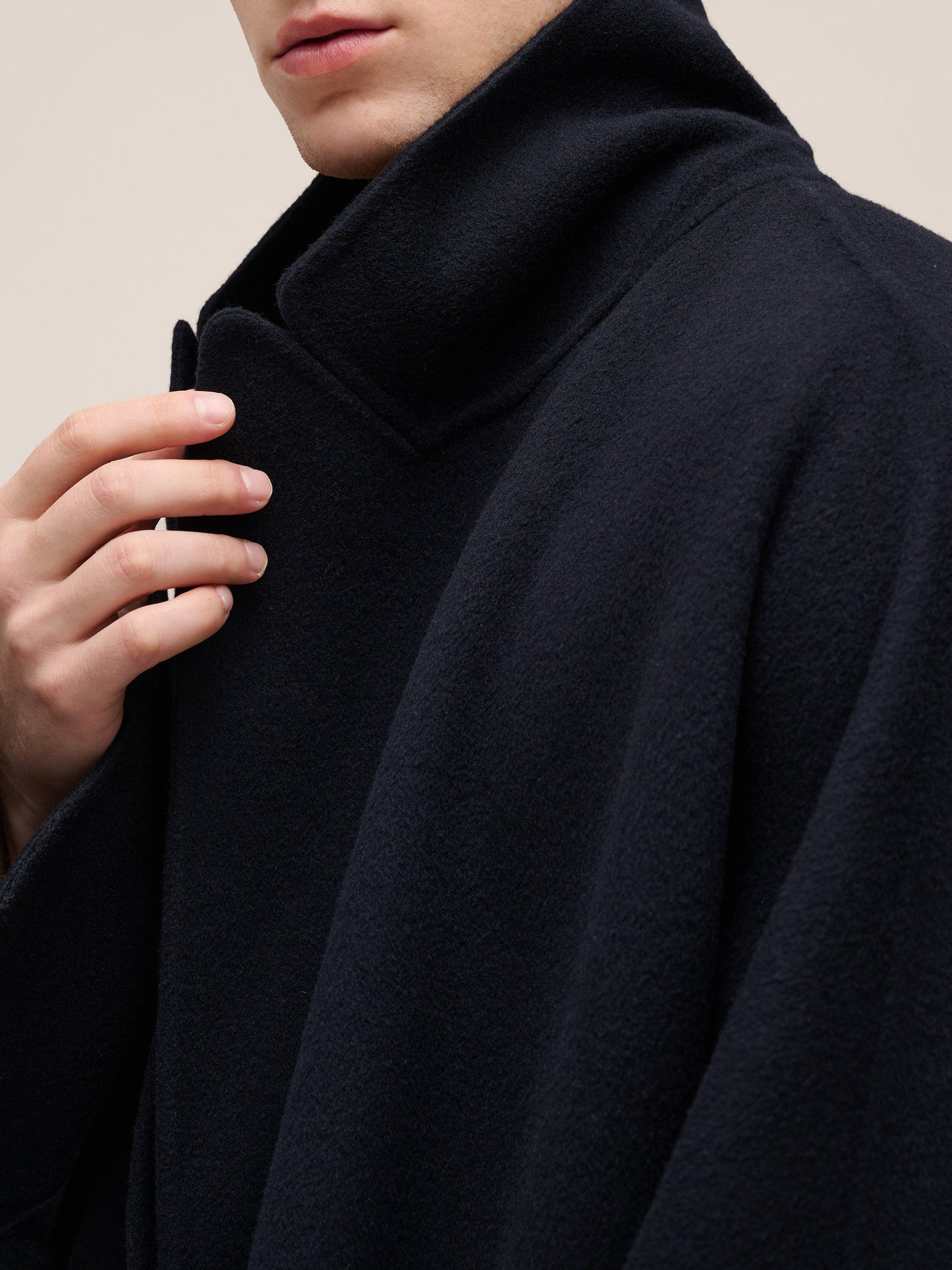 100% Wool Unisex Wrap Overcoat