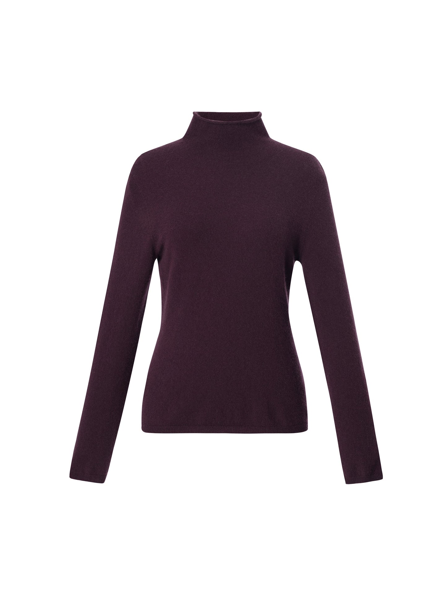 100% Cashmere Seamless Turtleneck Women Knit Top