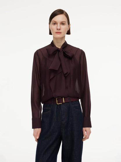 [Preview] Tie Front Women Shirt With Camisole