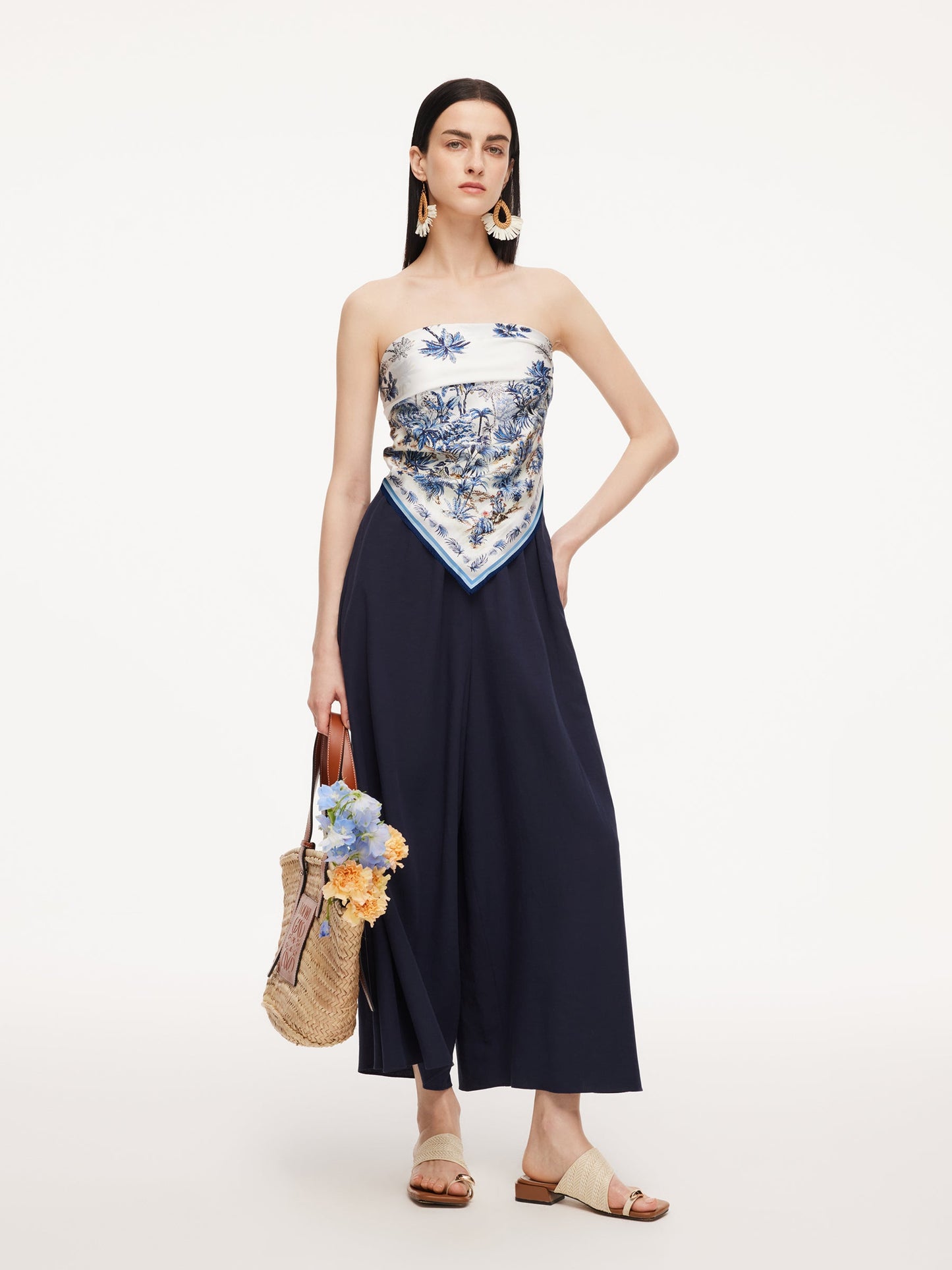14MM Mulberry Silk Women Floral Print Scarf