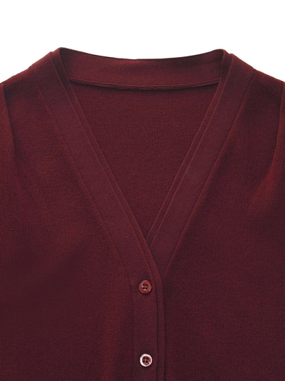 [Preview] Lyocell Blend V-Neck Women Knit Top With Ribbon