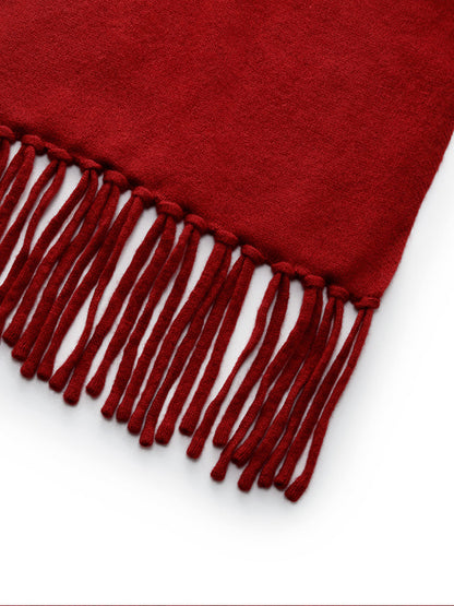 100% Wool Fringe Women Scarf