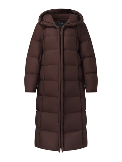 Cocoon Hooded Long Goose Down Puffer Coat