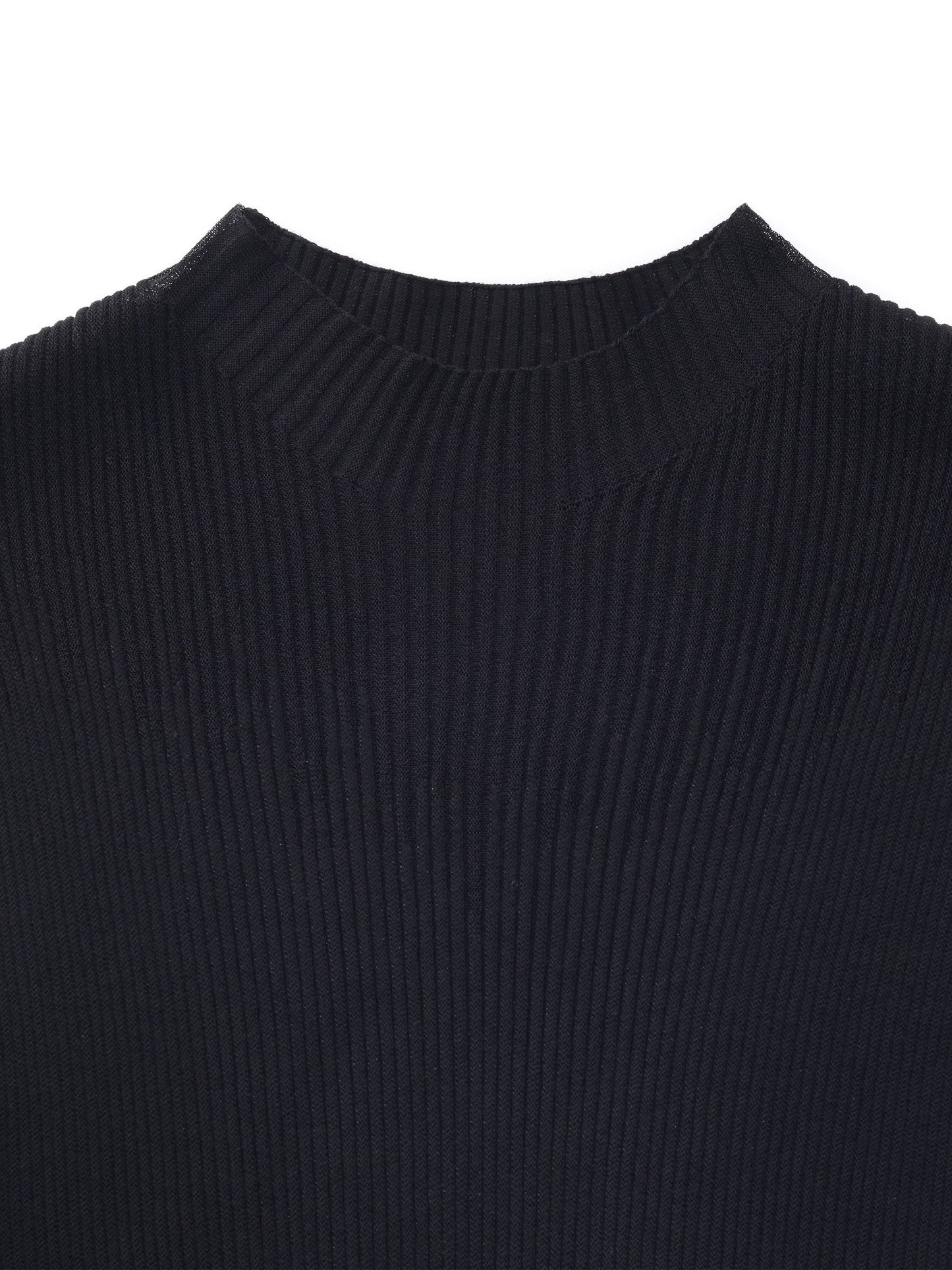 Ruffle Cuff Women Knit Tank Top