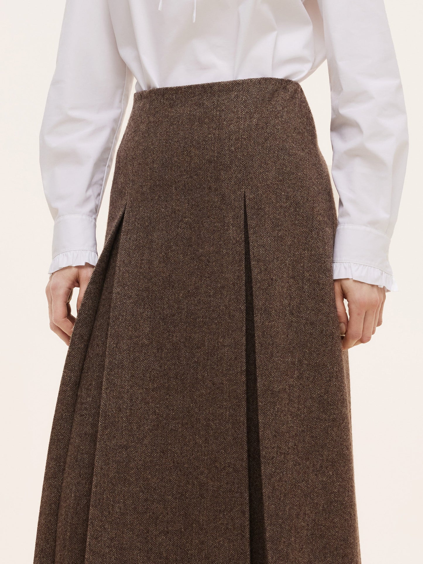 100% Washable Wool A-Line Women Skirt