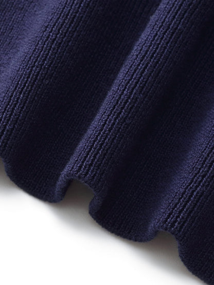 Tencel Blend Knit Top And Column Skirt Two-Piece Set
