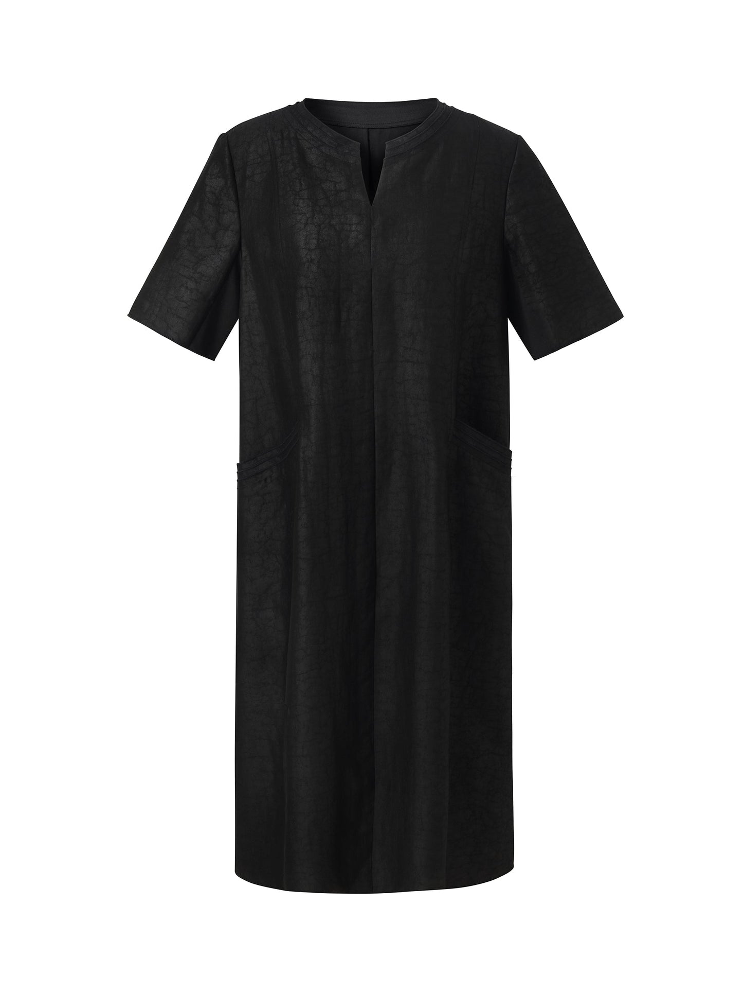 18MM Xiang Yun Silk Pockets Women Loose Fit Midi Dress