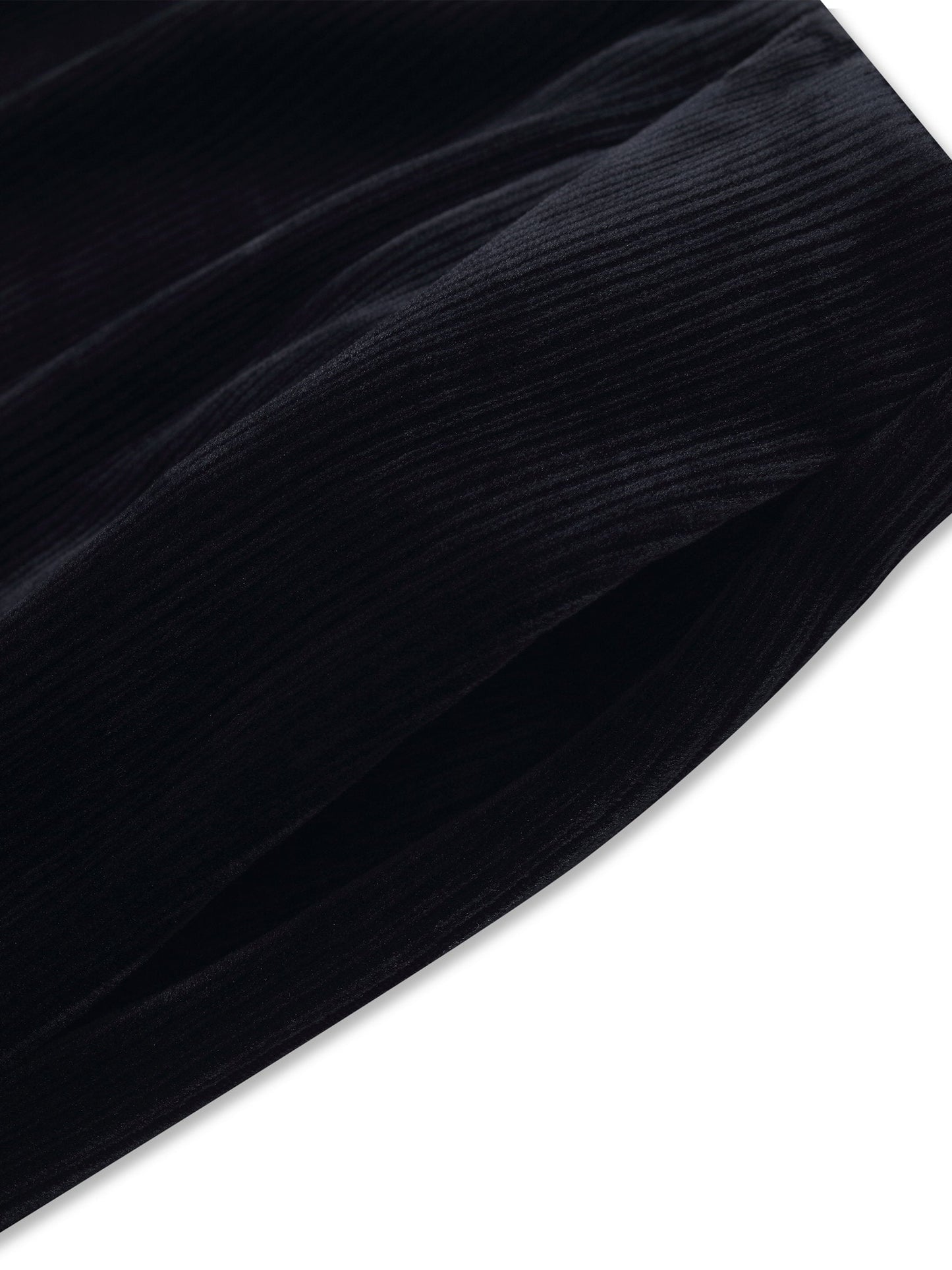 Velvet Ribbed Knit Women Loose Straight Leg Pants