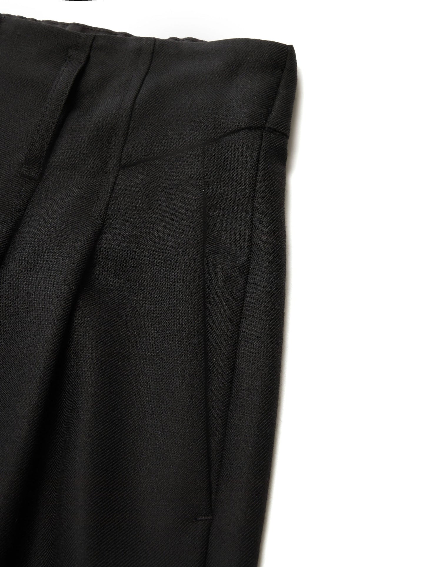 100% Worsted Wool Straight Leg Women Pants With Belt