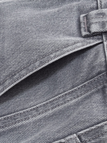 Lyocell Cotton Blend Denim Women Column Skirt
