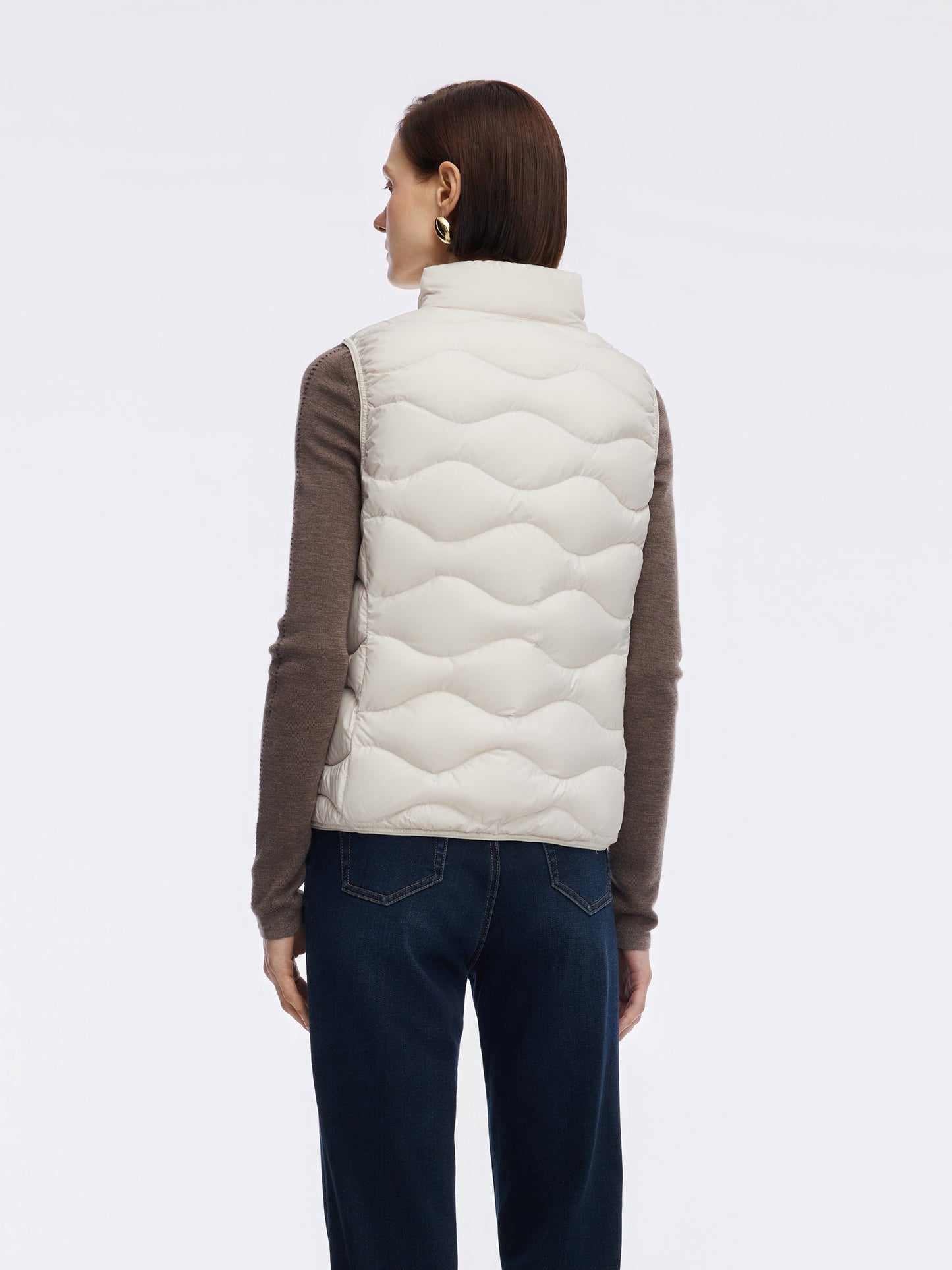 Lightweight Packable Zip-Up Women Goose Down Vest