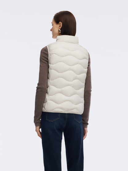 Lightweight Packable Zip-Up Women Goose Down Vest