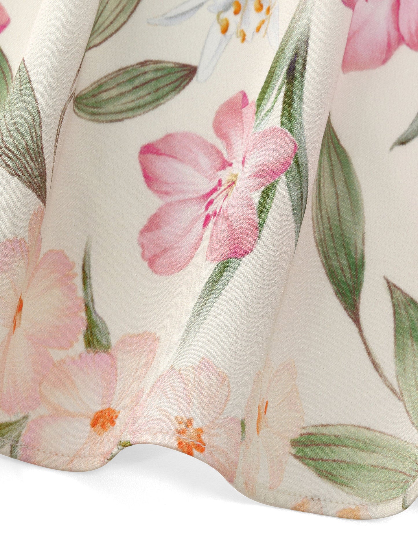 19MM Mulberry Silk Floral Print Women Maxi Dress With Ribbon