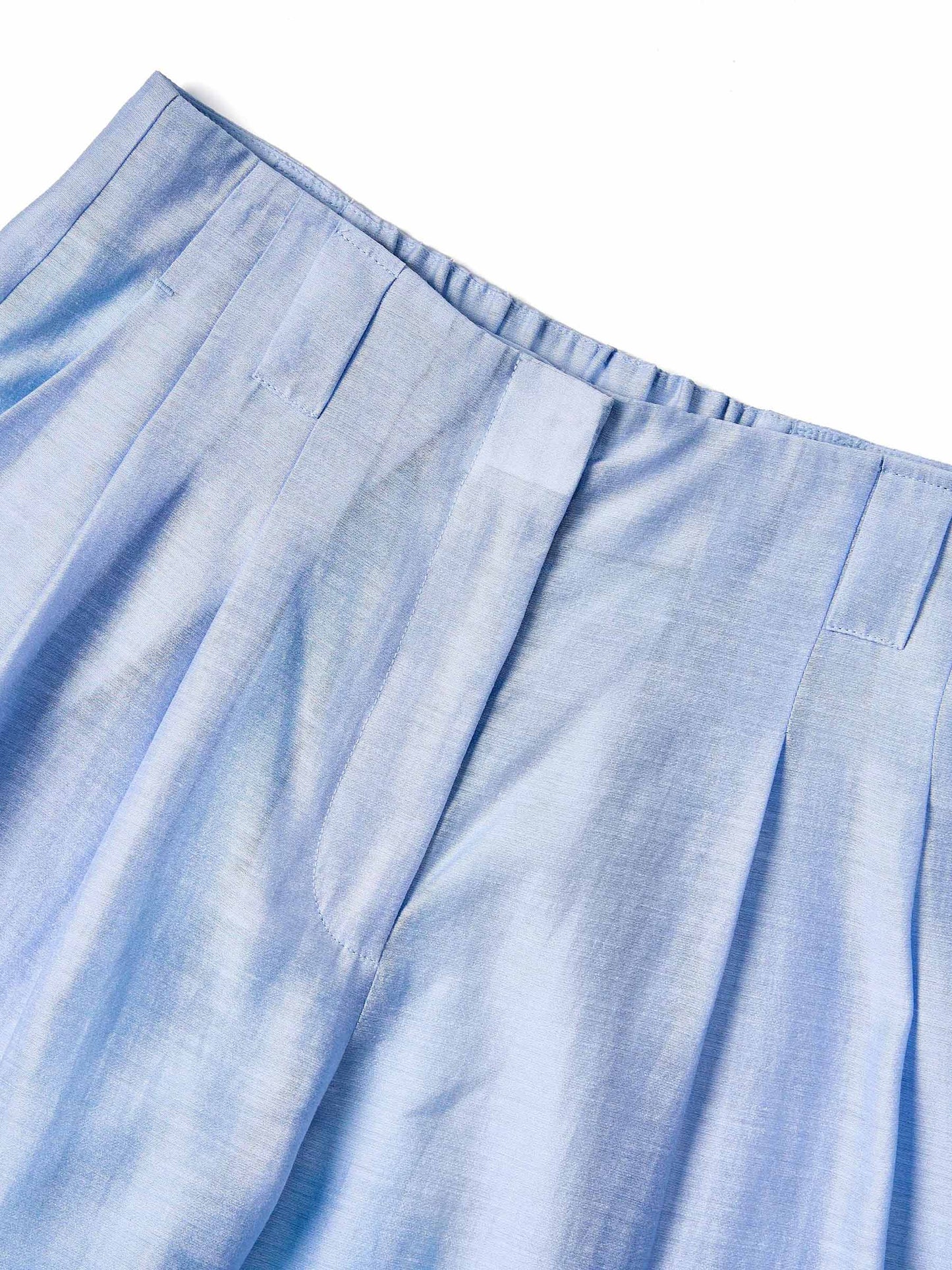 Tencel Acetate Linen Blend Women Straight Leg Pants