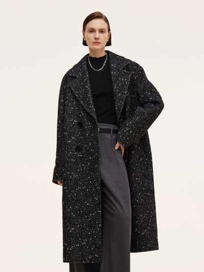 Wool Blend Unisex Oversized Coat