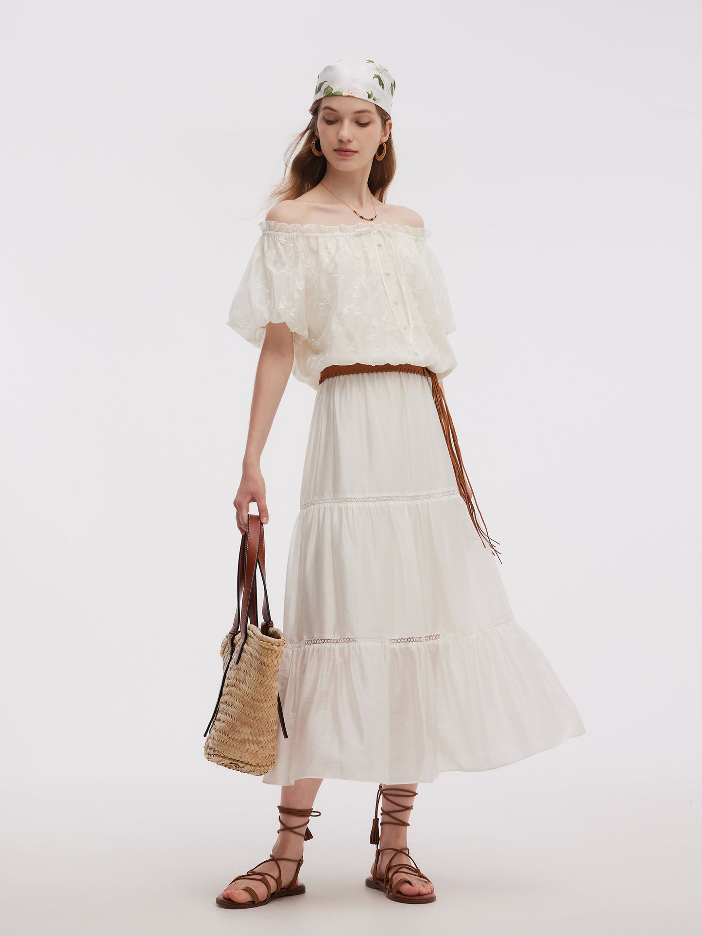 Tencel Blend Women A-Line Skirt