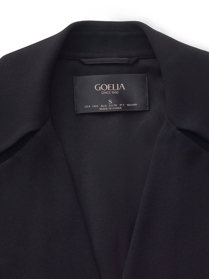 Triacetate Magnetic Button Cuffs Women Trench Coat With Belt