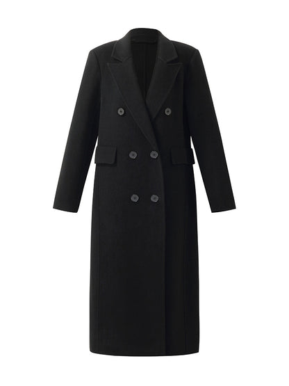 Cashmere Wool Double-Faced Women Overcoat