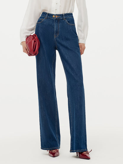 Denim Adjustable Waist Women Jeans