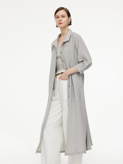 [Preview] Triacetate Blend Women Trench Coat