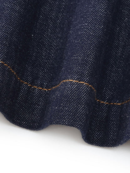 100% Cotton Denim Women Culottes With Belt