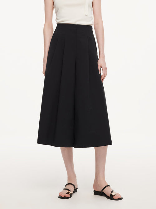 A-Line Elastic Back Waist Women Culottes