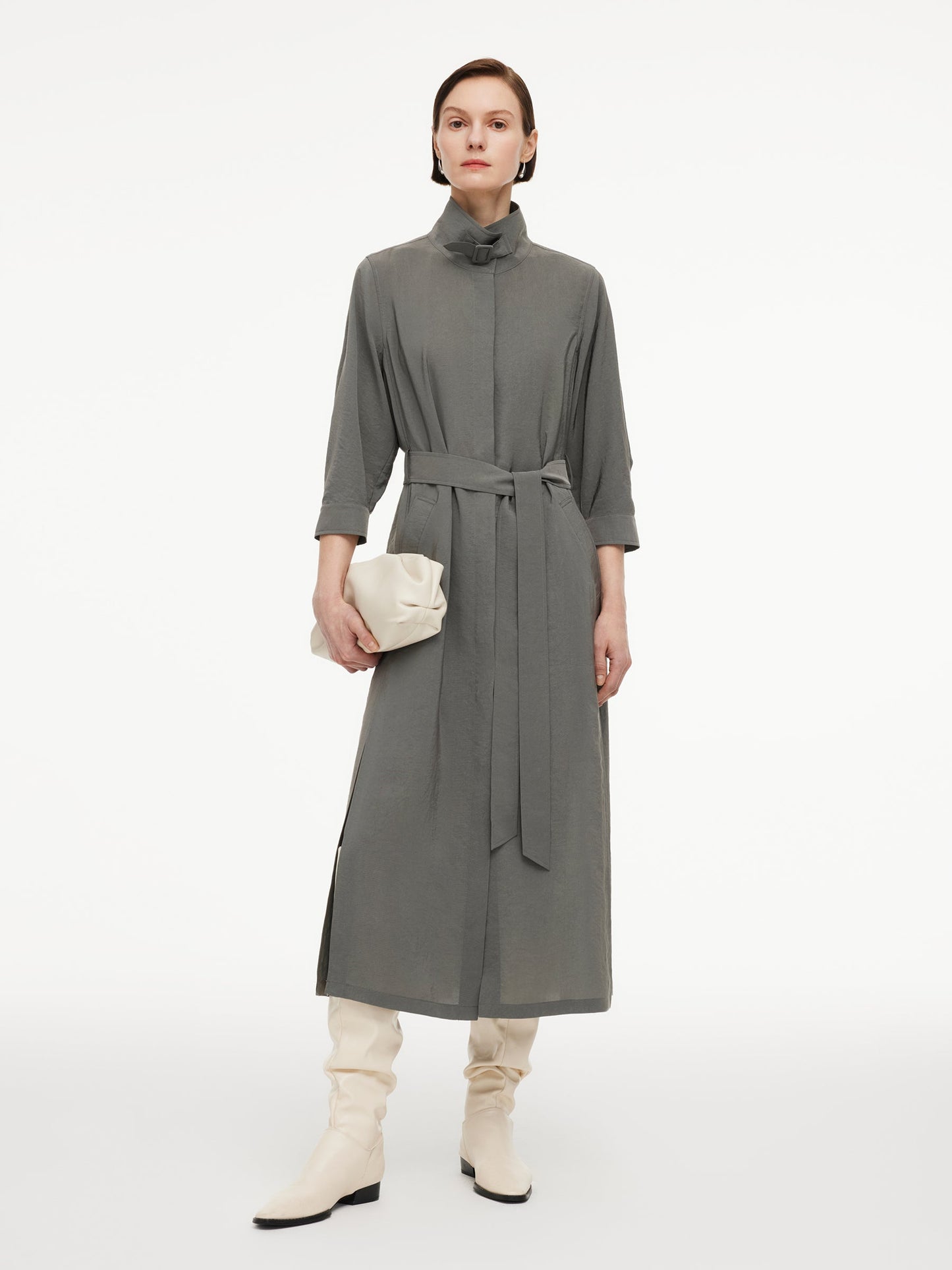 [Preview] Triacetate Blend Women Trench Coat