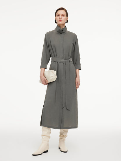 [Preview] Triacetate Blend Women Trench Coat