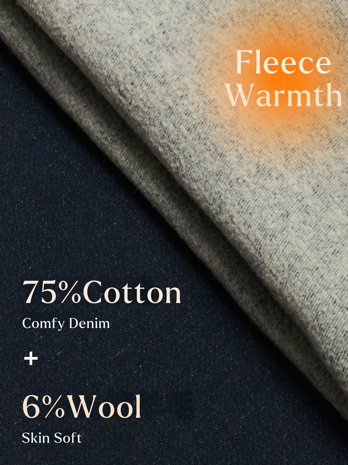 Denim Fleece Lined Women Flared Jeans