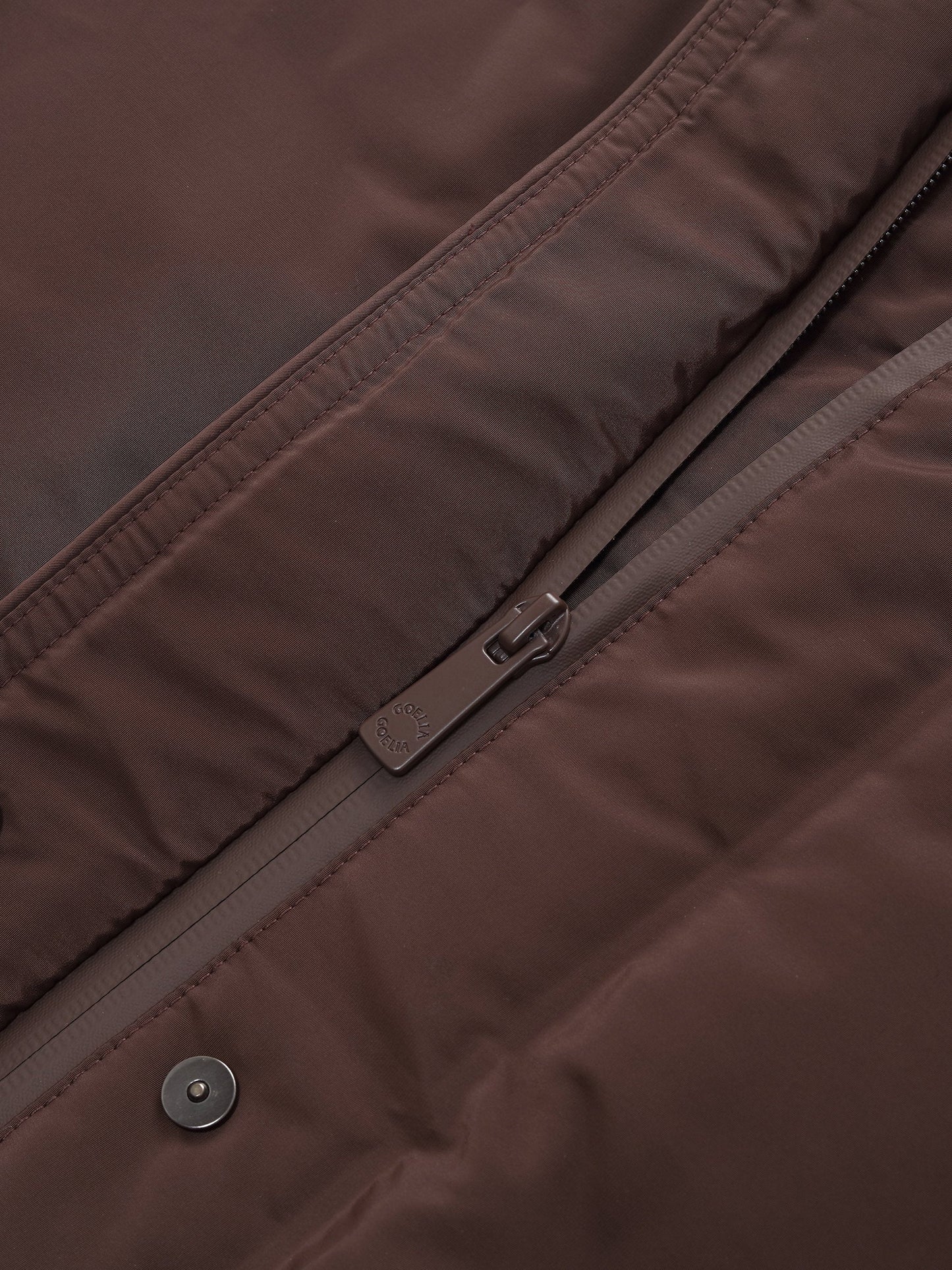 Quilted Hooded Goose Down Wrap Overcoat