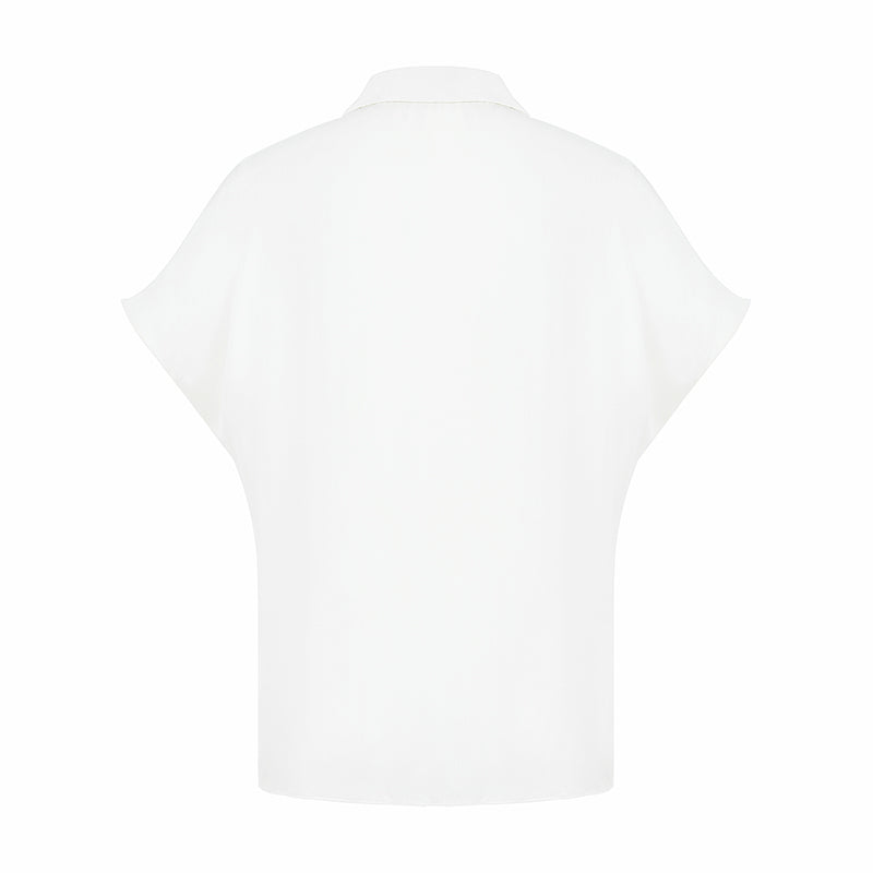 22 Momme Silk Short Sleeve Women Shirt