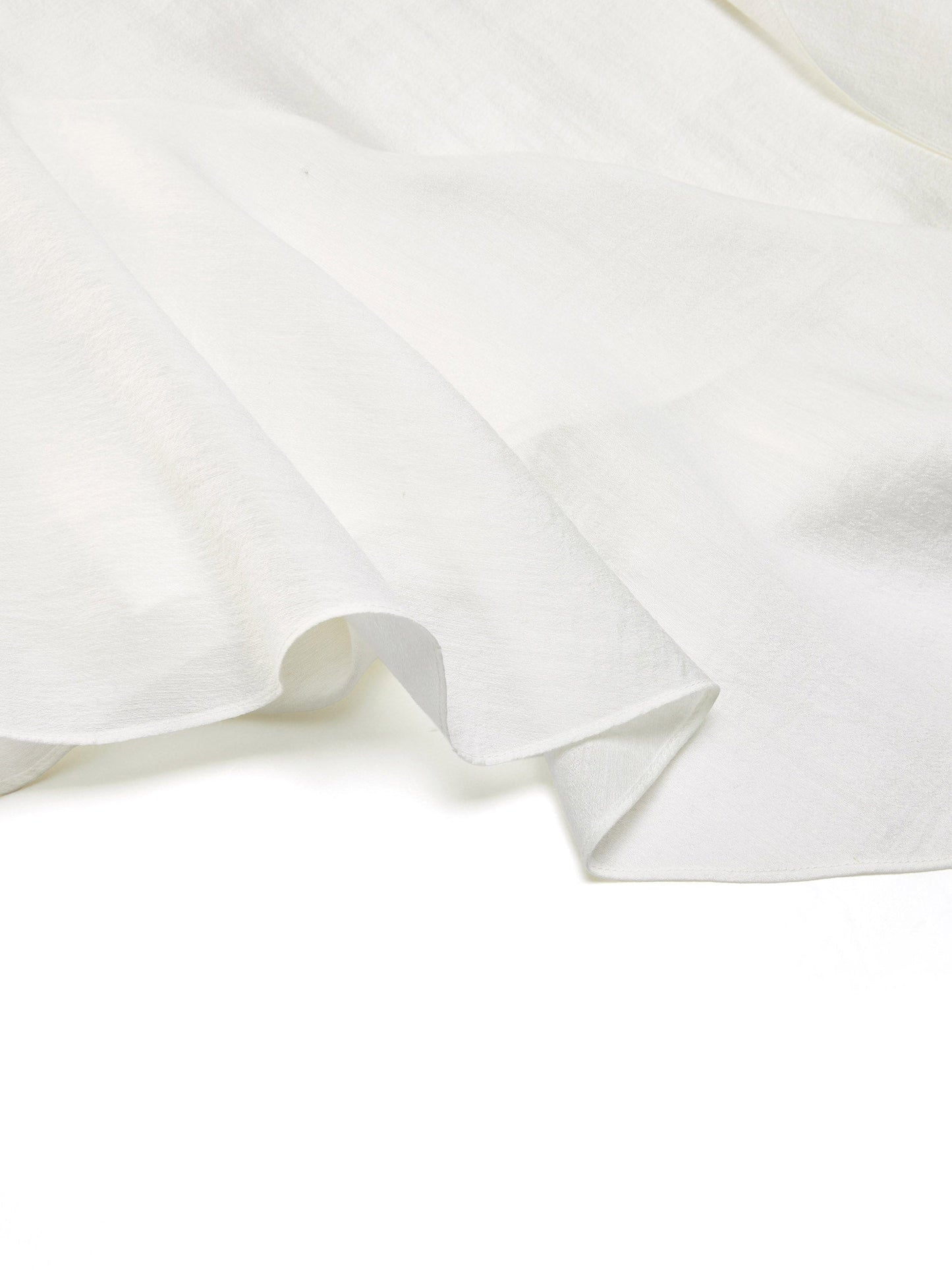 Lyocell Acetate Blend Ruffle-Detail Women Tank Top