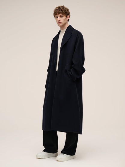 100% Wool Unisex Wrap Overcoat