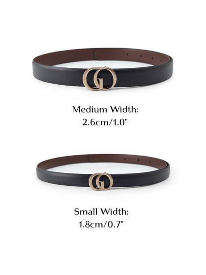 GO Letter Women Leather Belt Size Medium
