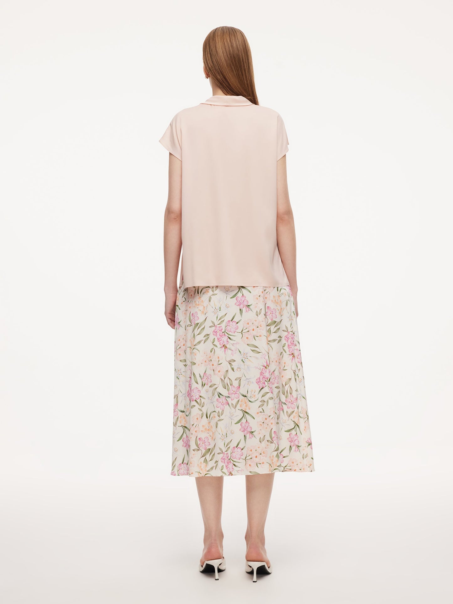 19MM Mulberry Silk Floral Print Women Skirt
