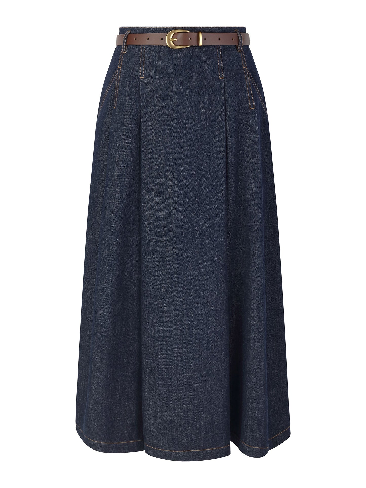 100% Cotton Denim Women Culottes With Belt