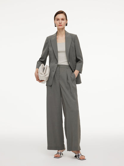 Triacetate Blend H-Line Women Blazer