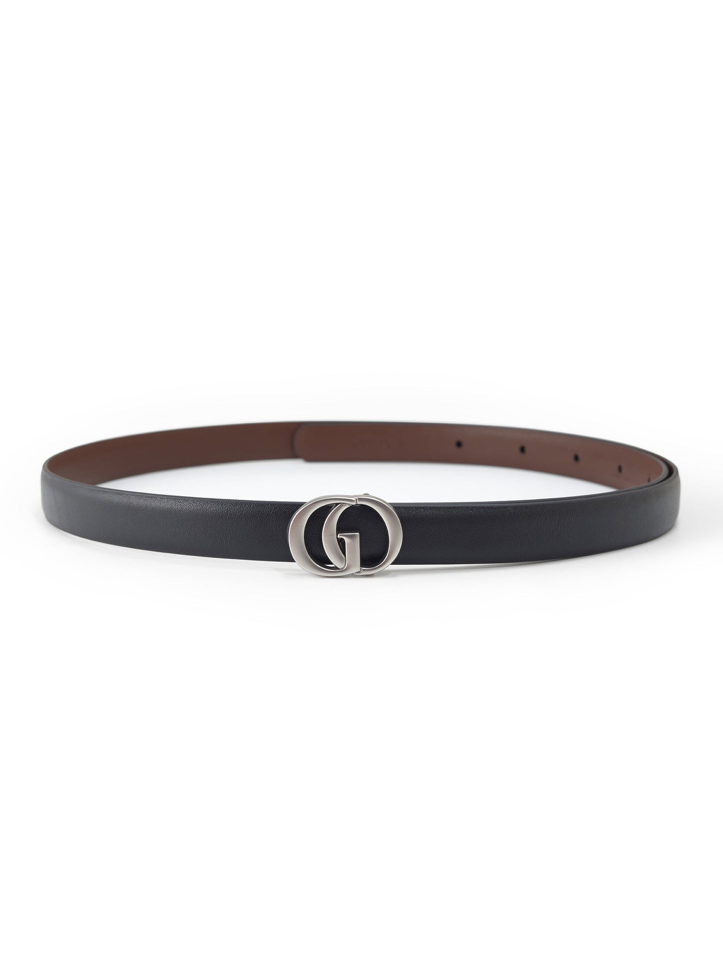 GO Letter Women Leather Belt Size Small