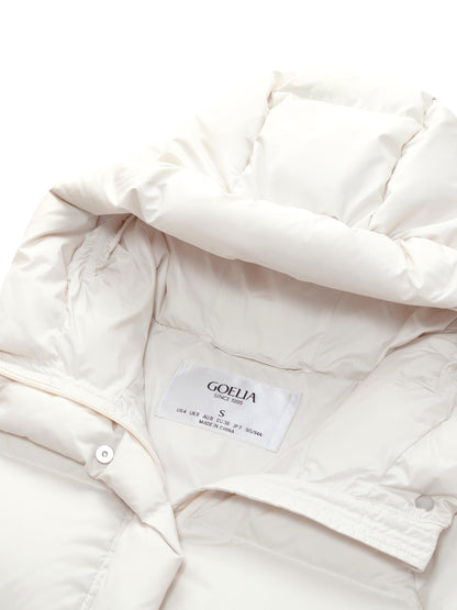 Hooded Zip-Up Goose Down Jacket