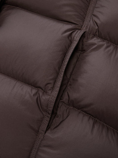 Cocoon Knitted Convertible Collar Goose Down Jacket
