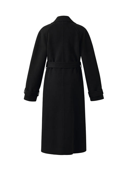 Cashmere And Wool Unisex Wrap Coat